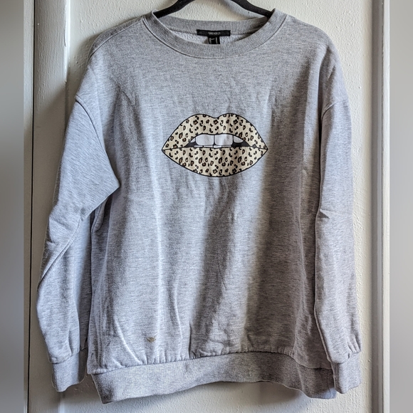 Leopard lips sweatshirt - Picture 1 of 1